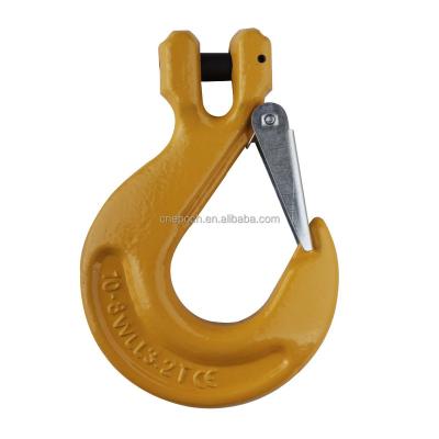 China Hardware G80 Clevis Clamp Hook With Latch for sale