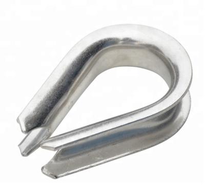 China G414 USA Heavy Duty Type Wire Rope Fittings Stainless Steel Thimble for sale