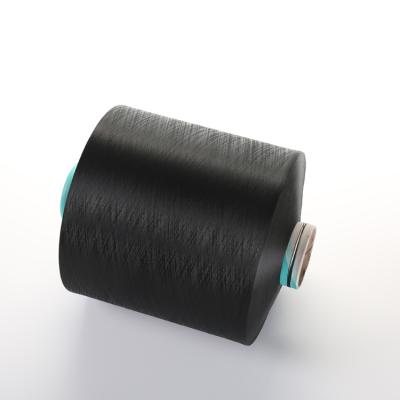 China 100% Sustainable Polyester Material And Yarn Type DTY Filament Polyester Dyed Black Yarn 100/36 NIM DDB for sale