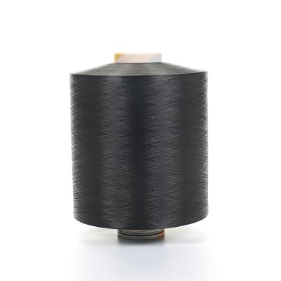 China 100 DENIER POLYESTER YARNS DTY 1x100/36 NIM Viable PEDS DTY DD BLACK DINNER BLACK for sale