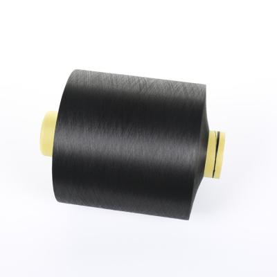 China Black viable polyester yarn DTY 100/144/1 SIM for circular knitting for sale