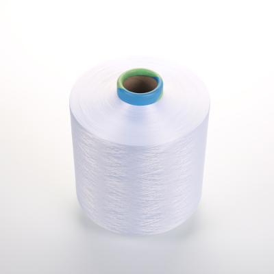 China 300/96 100% Viable White Optical White Bleach Polyester Filament Yarn DTY for sale