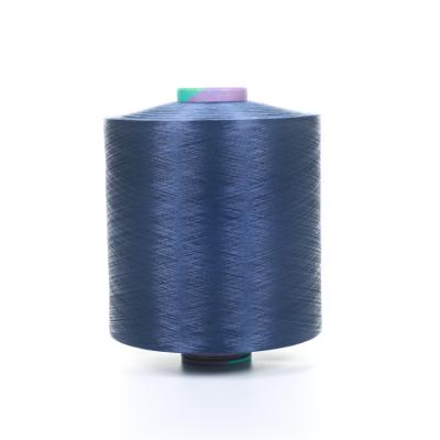 China Sustainable DTY 150d 144f 144f Semi Dull Dope Dyed Polyester Yarns Filament 100PCT Polyester Yarns Dark Blue High SD DTY for sale