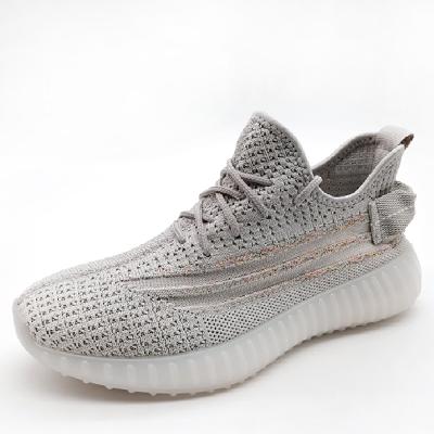 China Low Price Breathable Wholesale Women's Sports Breathable Durable Shoes Customizable Knitted Running Trainer for sale