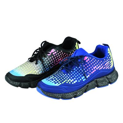 China 2022 New Spring Sports Shoes Breathable Woven Mesh Breathable Sneaker Sole Lightweight Running Sneakers for sale