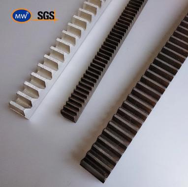 China MW Plastic Rack Pinion Gear Lifting CNC Galvanized Sliding Door Gate Nylon with Metal Round Engraving Gears Rack for sale