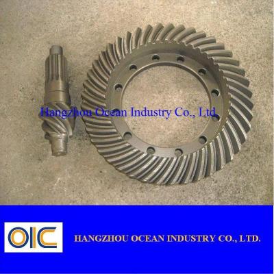 China 231mm 10 Spline Spiral Bevel Gear Ring And Pinion Kit For Diamond Grinding Cup Wheels à venda