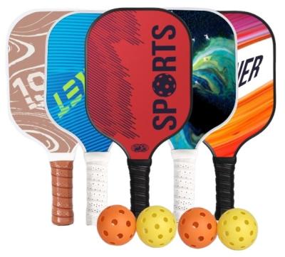 China Red pickleball paddles set Lightweight pickleball pickle ball paddle racket and padel rackets with sport bag for sale