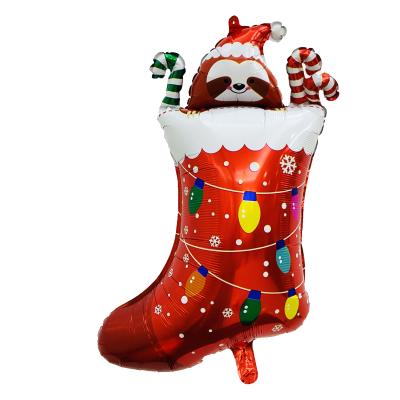 China Cute Christmas Tree Snowman Santa Claus Foil Balloon for New Year Decoration Party Supplies for sale