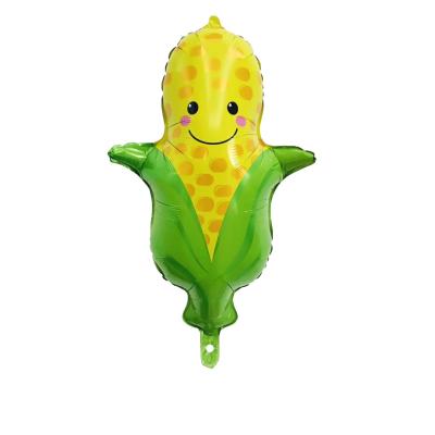 China Wholesale Cute Fruit Foil Corn Vegetable Banana Foil Balloons For Kids Birthday Party Decoration for sale