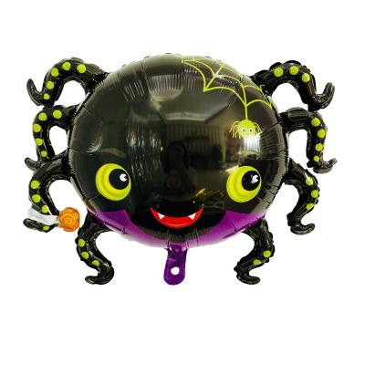 China Cute Happy Halloween Spider Bat Foil Balloon For Halloween Party Custom Props Decoration for sale