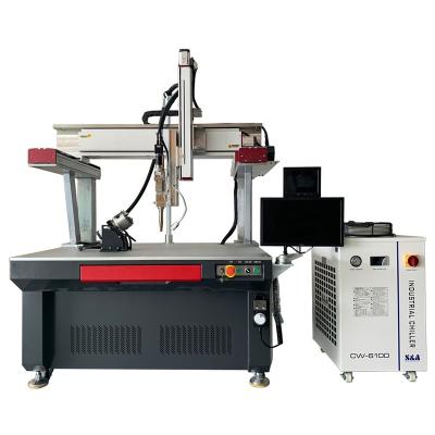 China automatic metal stainless steel precision 4 axis 6000w laser welding grantry welding machine for lithium battery for sale