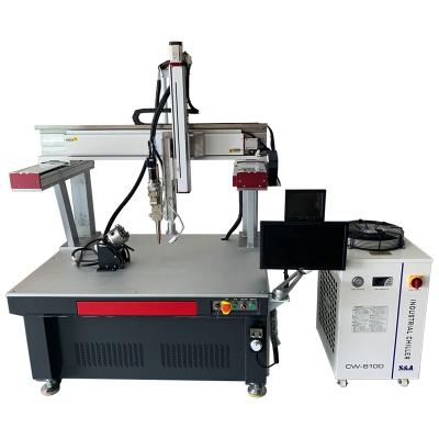 China Building Material Stores 3D Servo Motorized 3 Axis and Rotary Fixture Stainless Steel Fiber Laser Welding Machine for Metal for sale