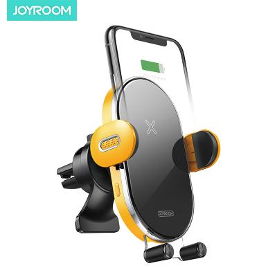 China Support QC device (need to match QC charger) Qi car infrared phone wireless fast wireless charging air mouth induction charger joyroom car phone mount for car phone Mobile for sale