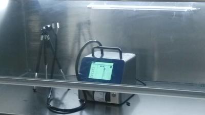 China Touch screen Laser airborne particle counter with 1 CFM flow rate for sale