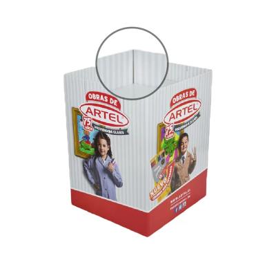 China Eco-friendly Custom Supermarket High Quality Promotion advertising carton Recyclable Square Cardboard Dump Bin Toy Pallet Display for sale