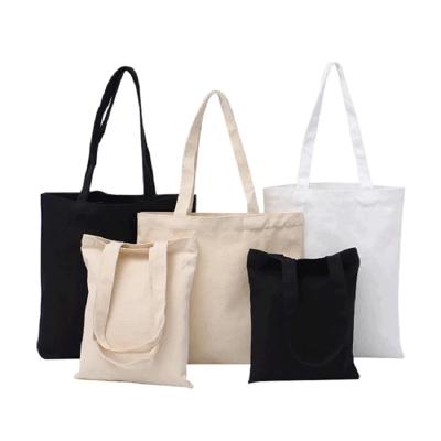 China Custom Print Folding Wholesale Recyclable Single Canvas Cotton Tote Shopping Bag for sale