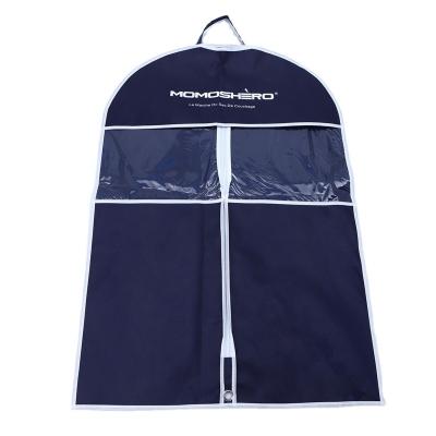 China 100% Eco-friendly Custom Logo Printing Luxury Dress Cover Garment Suit Bags With PP Non Woven for sale