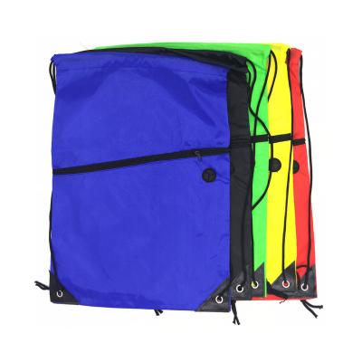 China Recycle Custom Printed Sports Drawstring Backpack Outing Travel Fishing Hiking Waterproof Drawstring Bags for sale