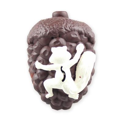 China Custom Viable Dog Chew Toy Natural Rubber Dog Toy Pine Cones Shape Rubber Dog Toy for sale