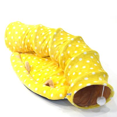 China Viable Toy Cat Plush Cat Interactive Play Tunnel Toy for sale