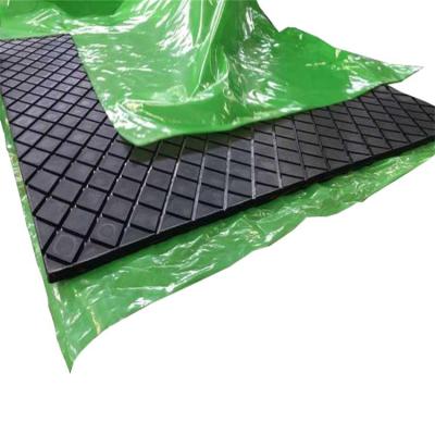 China Diamond Rubber Groove Patterned NC Layered Conveyor Pulley Trailing Rubber Sheet for sale