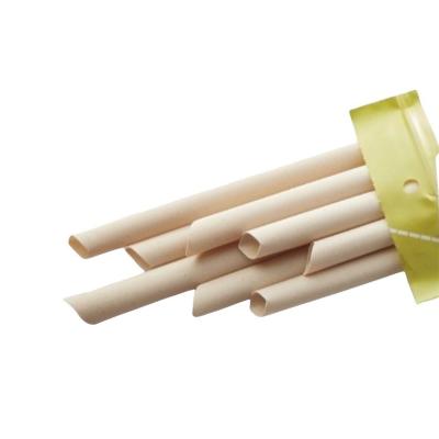 China Boba Bamboo Casual 12mm Tea Fiber Drinking Straw for sale