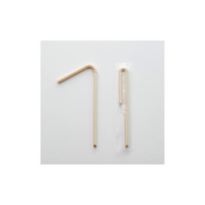 China 4mm Professional Bamboo Biodegradable Casual Juice Box Straw for sale