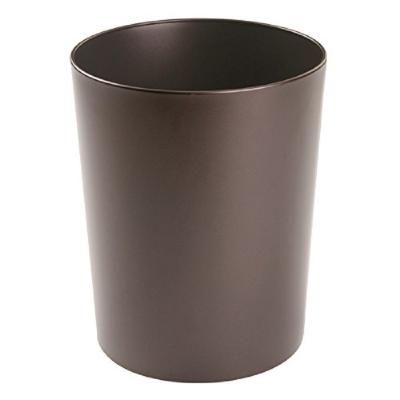 China Small viable round metal trash can wastebasket, waste container trash can for bathrooms, ladies' restrooms, kitchens, home offices for sale