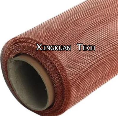 China 18 Mesh 0,15 - 0,40mm 99,9% Rot Kupferdrahtmaschine Plain Weave Schutzschirm zu verkaufen