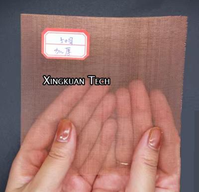 China 50 Mesh Plain Weave Copper Wire Mesh 99,9% Koperen Rode kleur Te koop