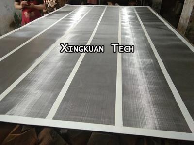 China SS Fabricated Wire Mesh Screen With Canvas Strip For Gyratory Sifter / Screener for sale