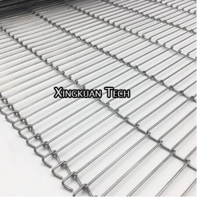 China Flacher Flex Ladder Conveyor Belt Wire Mesh For Conveyor Food Machine, wenn Produktion bekleidet wird zu verkaufen