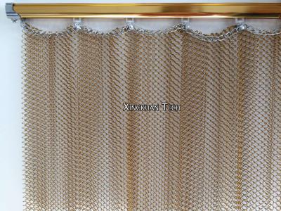 China Hängende Metalldekorative Mesh Curtain Drapery For Interior-Dekoration zu verkaufen