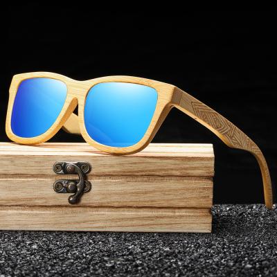 China Fashion Brand Design Handmade Natural Wooden Bamboo Sunglasses Luxury Sunglasses Polarized Handcrafted Bamboo Sunglasses for sale