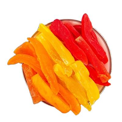 China And Sour Three-color Dried Sweet Strips Soft Papaya Dried Good Price for sale