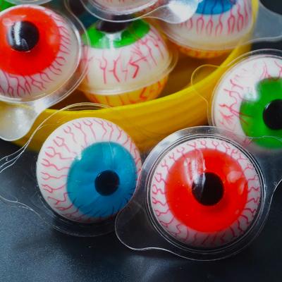 China Natural Cartoon Chew Multicolor Fruity Sweet Gummy Sweet Spoof Eye Candy Halloween for sale