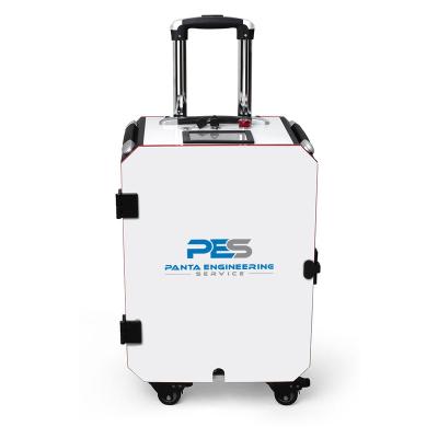 China Single Operation 200w 300w PVC Light Rust Moved Fiber Laser Pulsing Cleaning Machine for sale