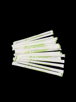 China Eco Friendly PLA Straw Biodegradable Disposable Straws Custom Made for sale