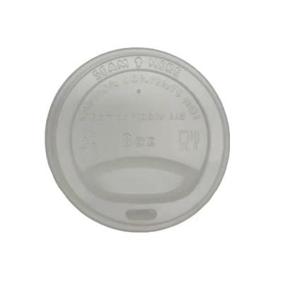 China Biodegradable PLA Tableware CPLA Lid 90mm Customization Available for sale