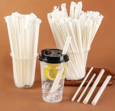 China 6*210mm CPLA Compostable Straws for sale