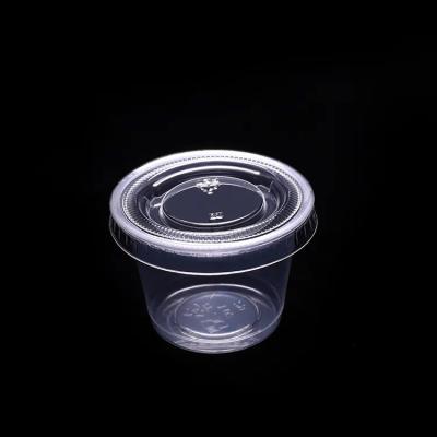 China 4oz PLA Disposable Dressing Cups Plastic Condiment Containers for sale