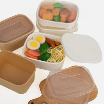 China Biodegradable Paper Bento Box Oil Proof for sale