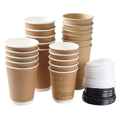 China Customizable Biodegradable Takeaway Coffee Cups for sale