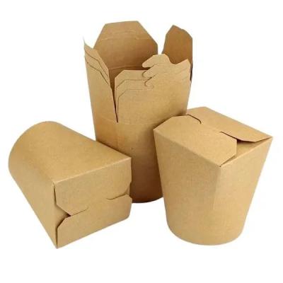 China Takeaway noodles soup round noodle box accept cowhide blank noodle boxes pasta box for sale