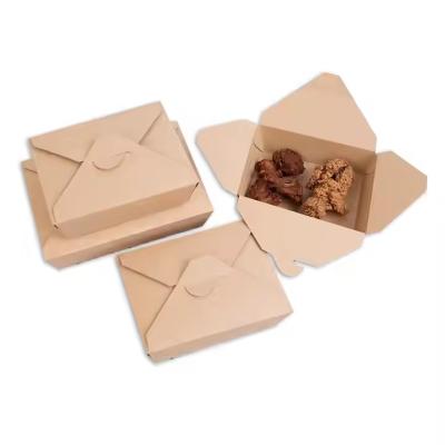 China Biodegradable Kraft Paper Lunch Box For Food Packaging Food Container At Best Price for sale