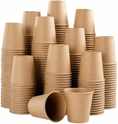 China 8oz Compostable Coffee Cups Paper To Go Cups Dia 80mm PE Coating for sale