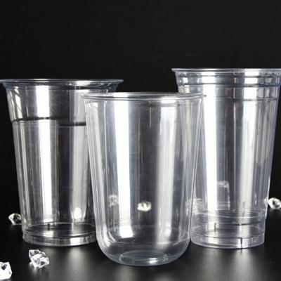 China BPI ISO9001 Certified PLA Compostable Cups Clear 14oz 90*56*115mm for sale