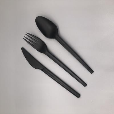 China Eco Friendly Renewable Resources Bulk CPLA Forks Knives Biodegradable Disposable Cutlery for sale