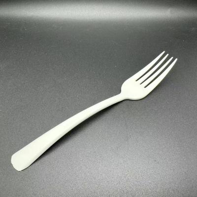 China Reusable Disposable Compostable Cutlery Customizable Size CPLA Fork for sale